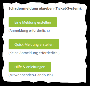 Ticket-System Schadenmeldung